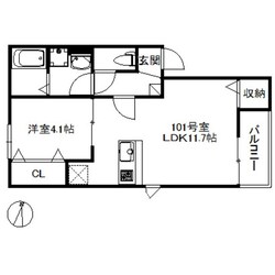 野芥駅 徒歩12分 2階の物件間取画像